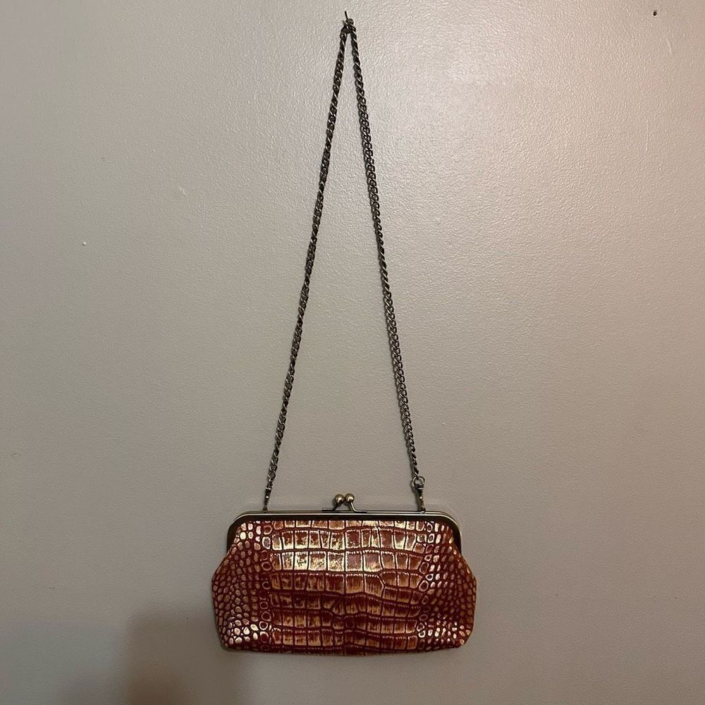 PATRICIA NASH-Potenaz Distressed Croc Clutch - Picture 4 of 7